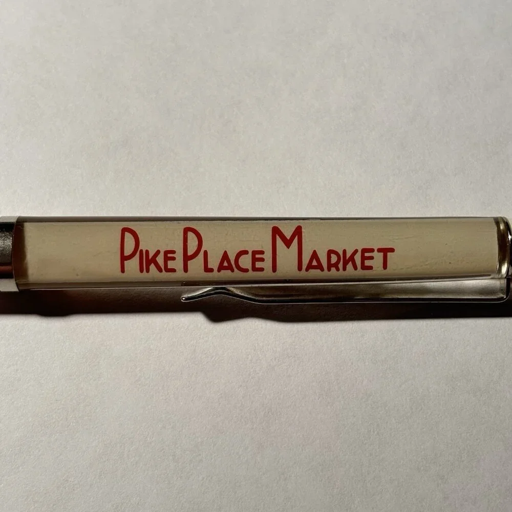 Pike Place Market Seattle Floaty Pen Fish Fruit Moves by Farmers Market Vintage